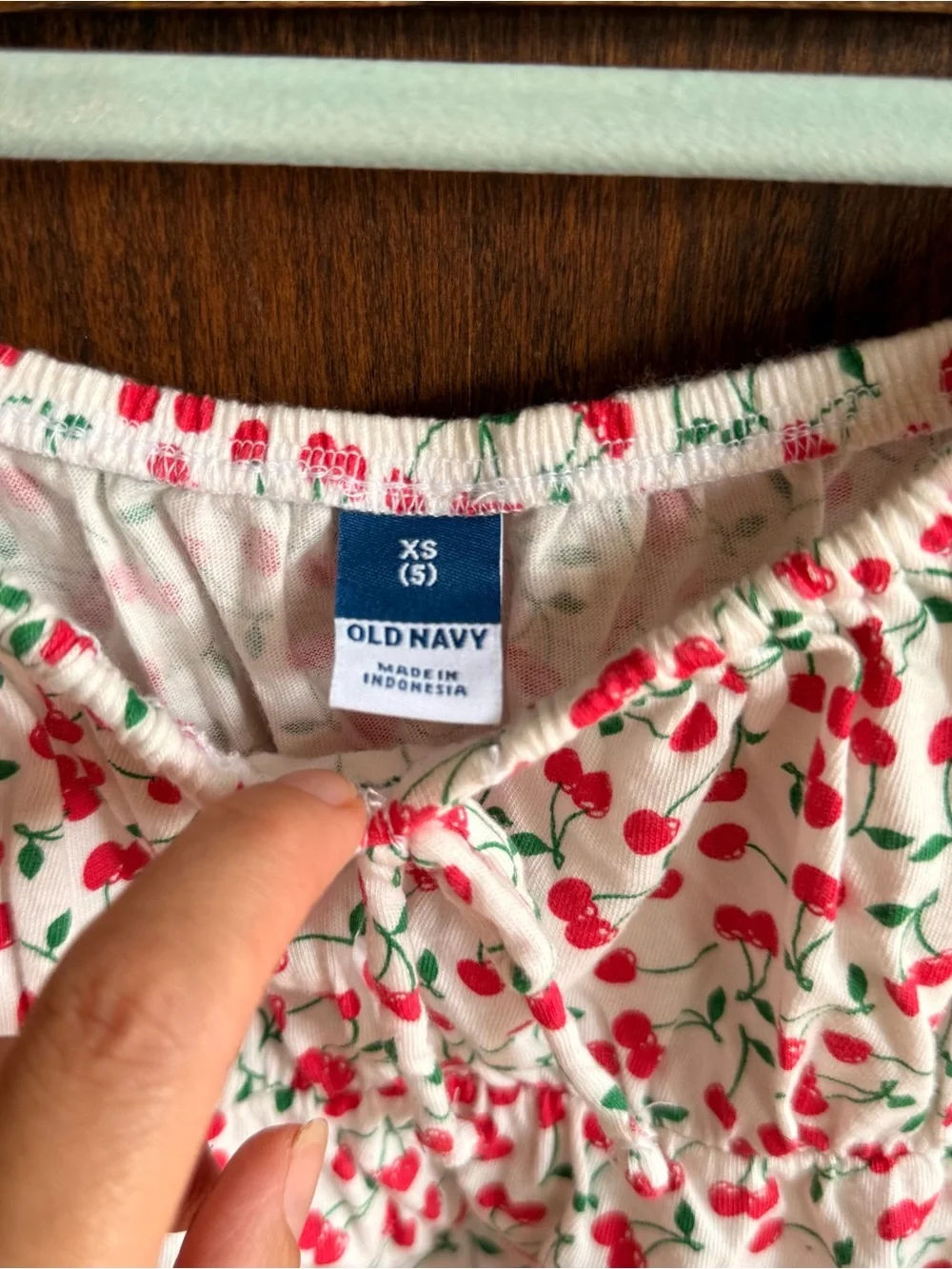 Set of two cherry print girls tees old navy & target